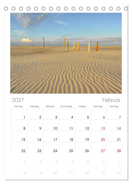 Wunderschönes Amrum (CALVENDO Tischplaner A5H 2027)