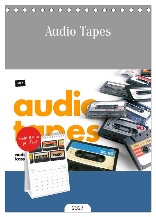 Audio Tapes (CALVENDO Tischplaner A5H 2027)