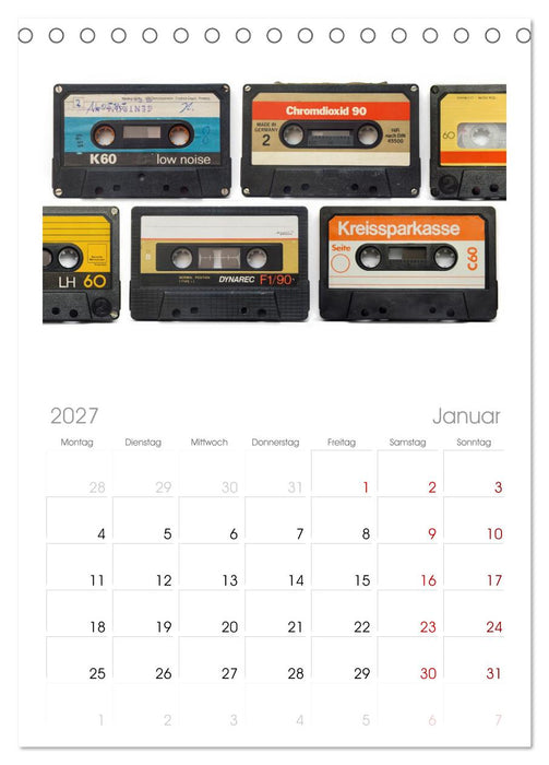 Audio Tapes (CALVENDO Tischplaner A5H 2027)