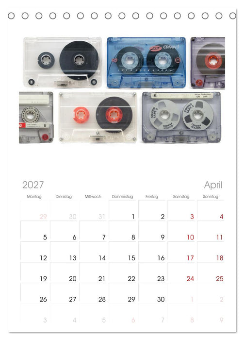 Audio Tapes (CALVENDO Tischplaner A5H 2027)