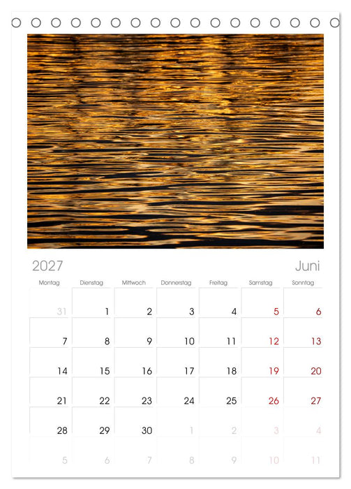 Wasserzauber (CALVENDO Tischplaner A5H 2027)