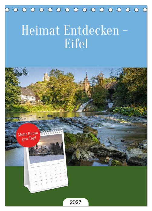Heimat Entdecken - Eifel (CALVENDO Tischplaner A5H 2027)