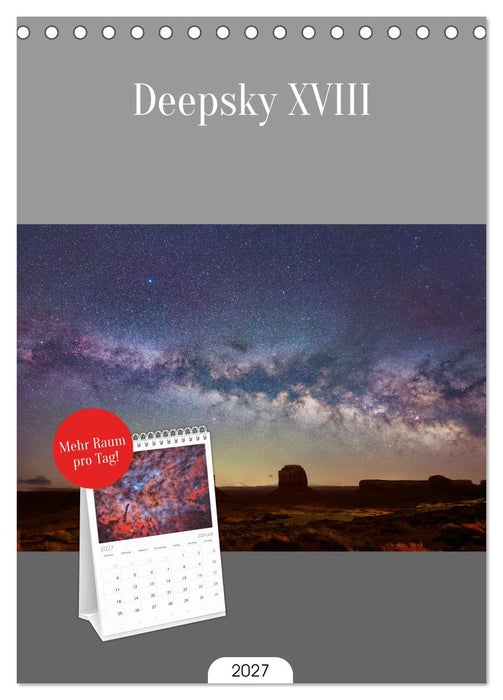 Deepsky XVIII (CALVENDO Tischplaner A5H 2027)