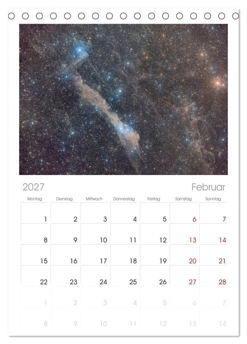 Deepsky XVIII (CALVENDO Tischplaner A5H 2027)