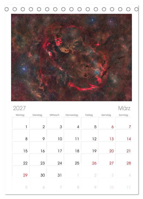Deepsky XVIII (CALVENDO Tischplaner A5H 2027)