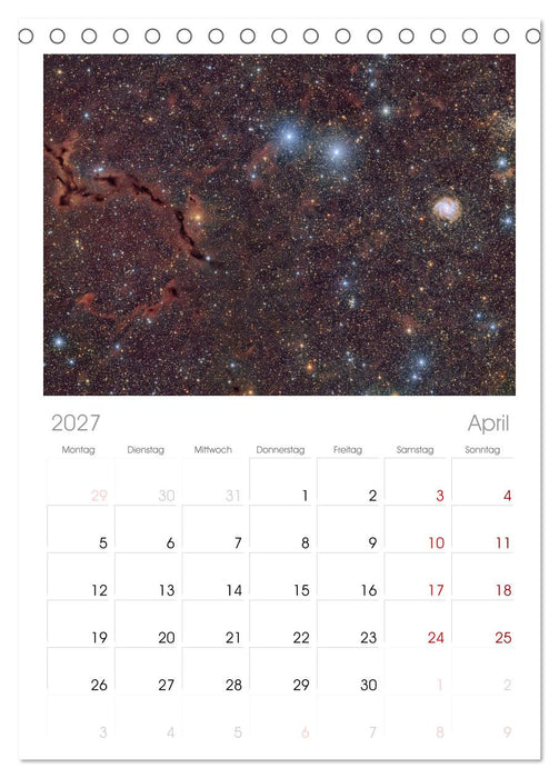 Deepsky XVIII (CALVENDO Tischplaner A5H 2027)