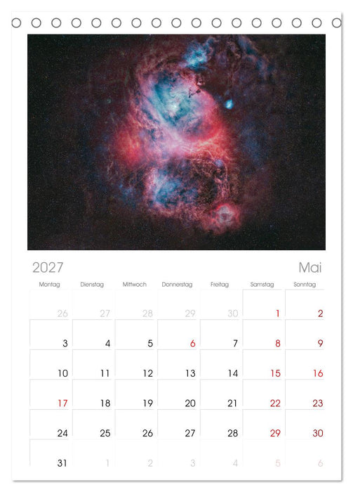 Deepsky XVIII (CALVENDO Tischplaner A5H 2027)