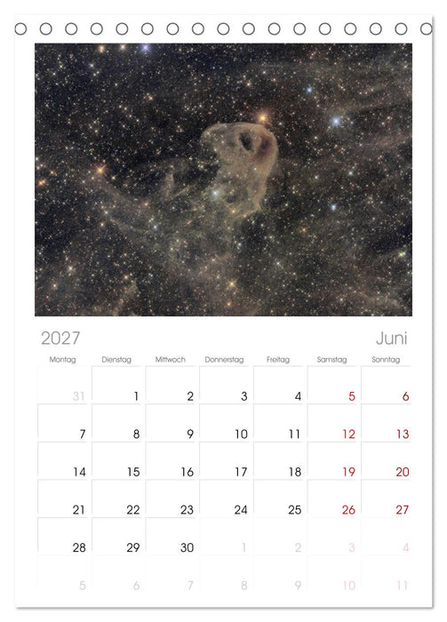 Deepsky XVIII (CALVENDO Tischplaner A5H 2027)