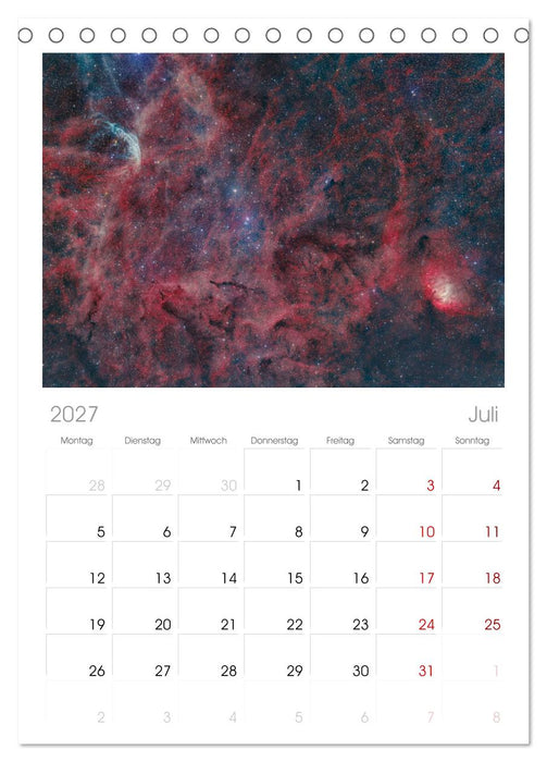 Deepsky XVIII (CALVENDO Tischplaner A5H 2027)