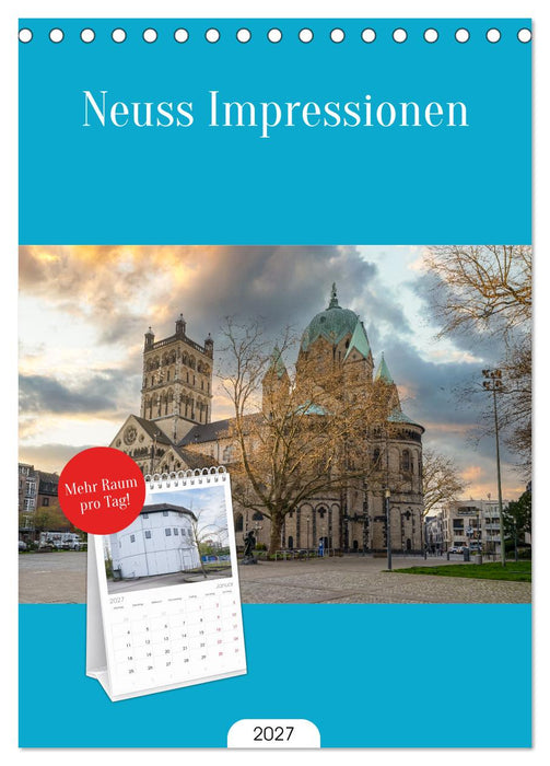 Neuss Impressionen (CALVENDO Tischplaner A5H 2027)