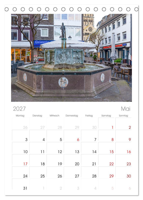 Neuss Impressionen (CALVENDO Tischplaner A5H 2027)