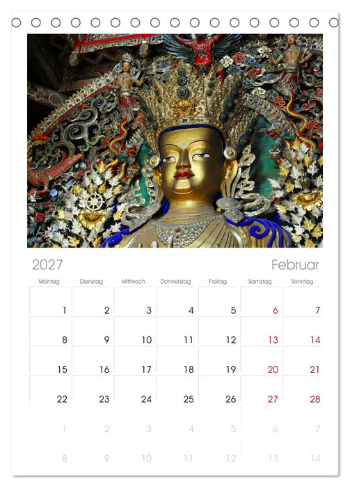 Buddhas & Bhodisattvas (CALVENDO Tischplaner A5H 2027)