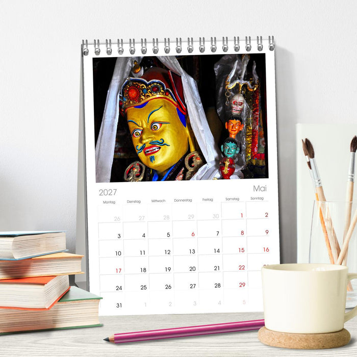 Buddhas & Bhodisattvas (CALVENDO Tischplaner A5H 2027)