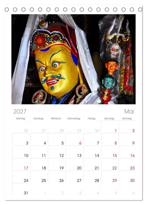 Buddhas & Bhodisattvas (CALVENDO Tischplaner A5H 2027)