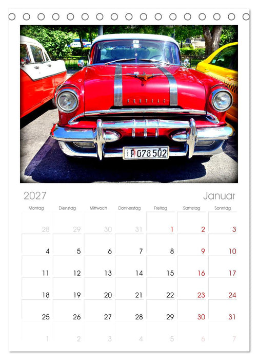 PONTIAC '55 (CALVENDO Tischplaner A5H 2027)