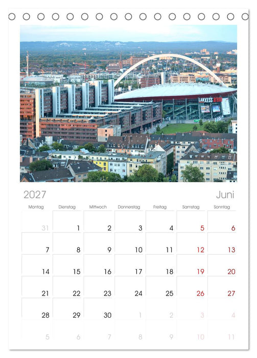 Von Kölner Dächern (CALVENDO Tischplaner A5H 2027)