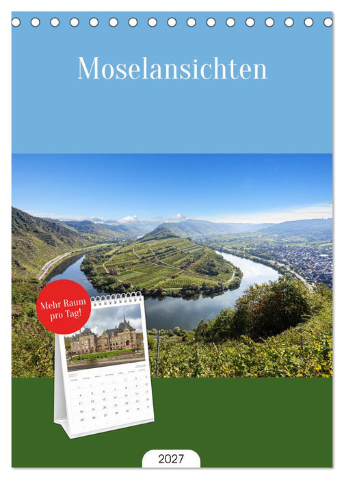 Moselansichten (CALVENDO Tischplaner A5H 2027)