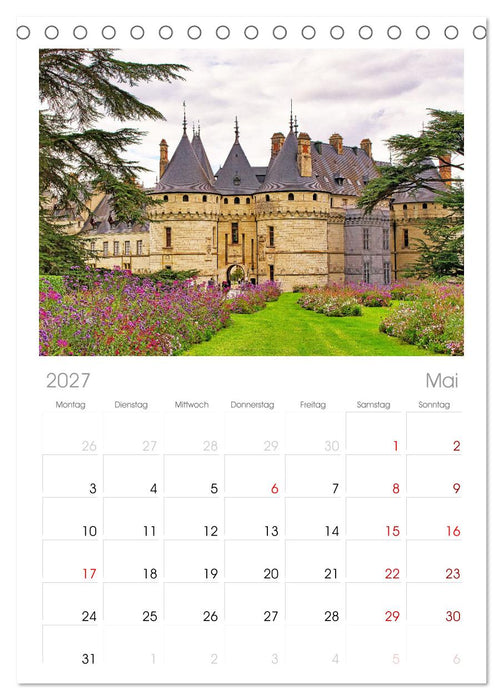 Romantisches Loiretal (CALVENDO Tischplaner A5H 2027)