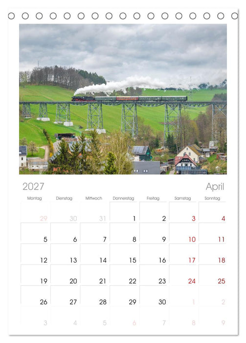 Volldampf voraus! (CALVENDO Tischplaner A5H 2027)