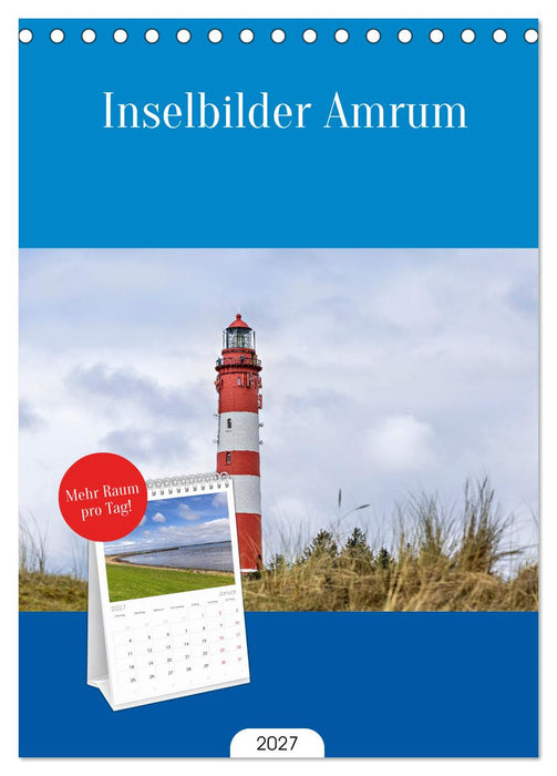 Inselbilder Amrum (CALVENDO Tischplaner A5H 2027)