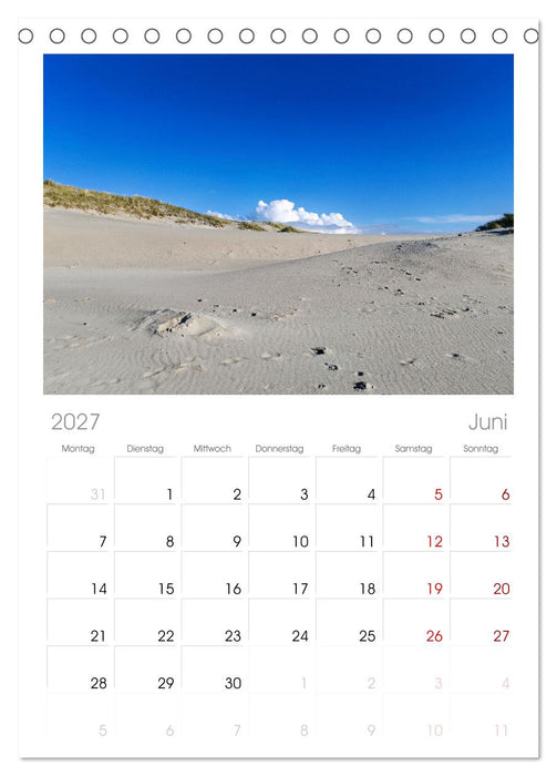 Inselbilder Amrum (CALVENDO Tischplaner A5H 2027)