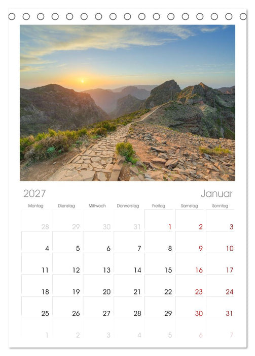 Wunderschönes Madeira (CALVENDO Tischplaner A5H 2027)