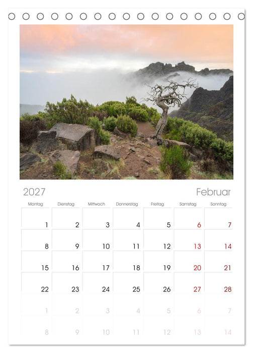 Wunderschönes Madeira (CALVENDO Tischplaner A5H 2027)