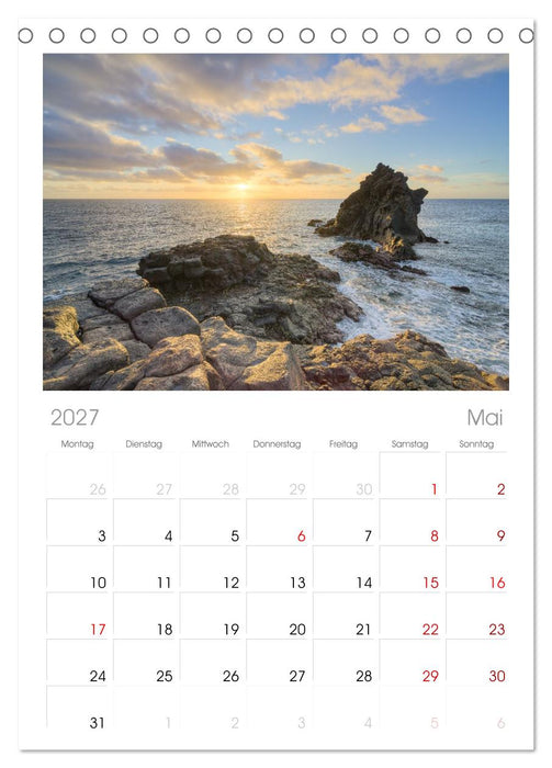 Wunderschönes Madeira (CALVENDO Tischplaner A5H 2027)