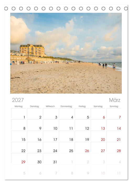 Sylt süchtig (CALVENDO Tischplaner A5H 2027)