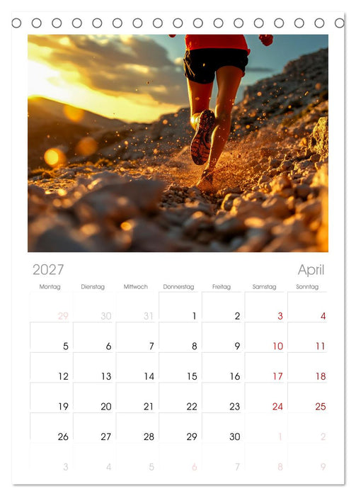 Trailrunning Power (CALVENDO Tischplaner A5H 2027)