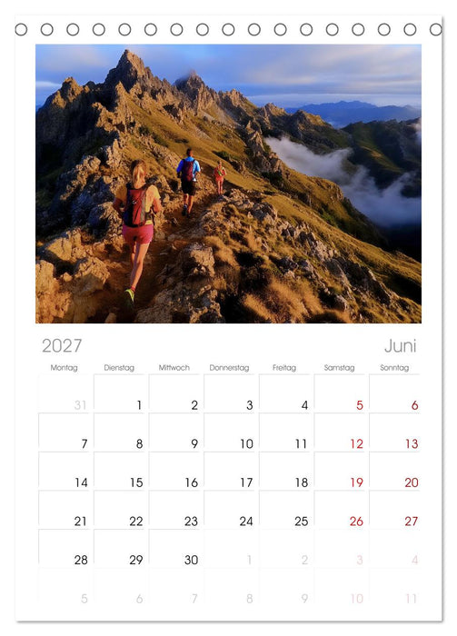 Trailrunning Power (CALVENDO Tischplaner A5H 2027)