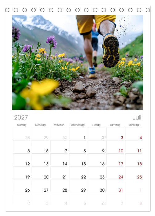 Trailrunning Power (CALVENDO Tischplaner A5H 2027)