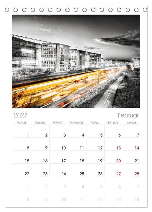 Malerisches Stuttgart (CALVENDO Tischplaner A5H 2027)