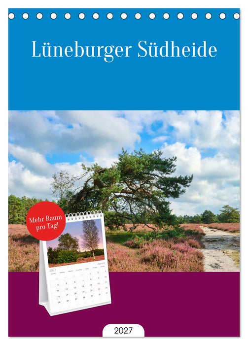 Lüneburger Südheide (CALVENDO Tischplaner A5H 2027)