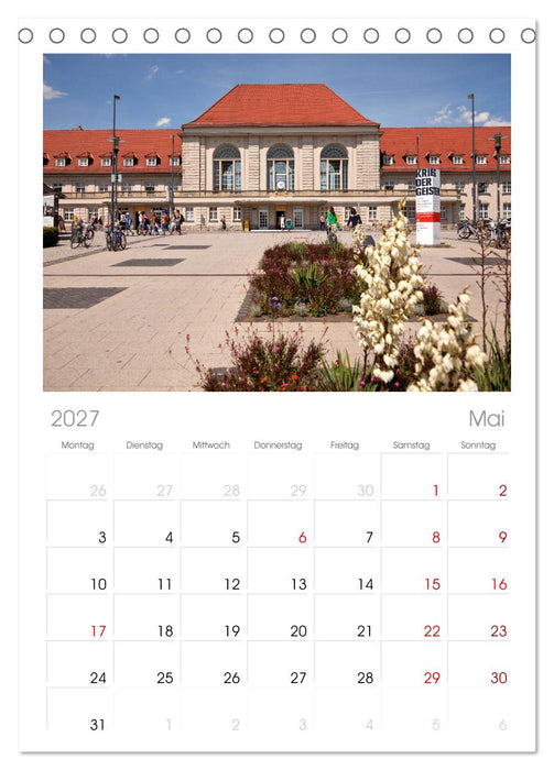 Thüringen - Weimar (CALVENDO Tischplaner A5H 2027)