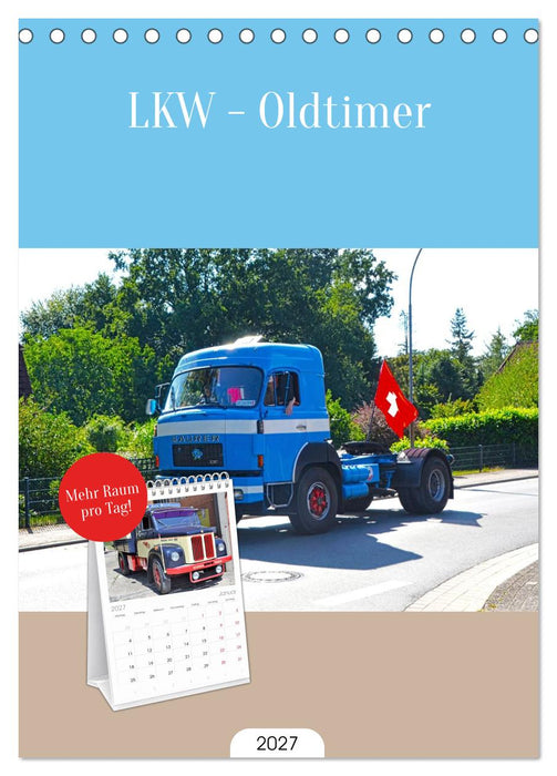 LKW - Oldtimer (CALVENDO Tischplaner A5H 2027)