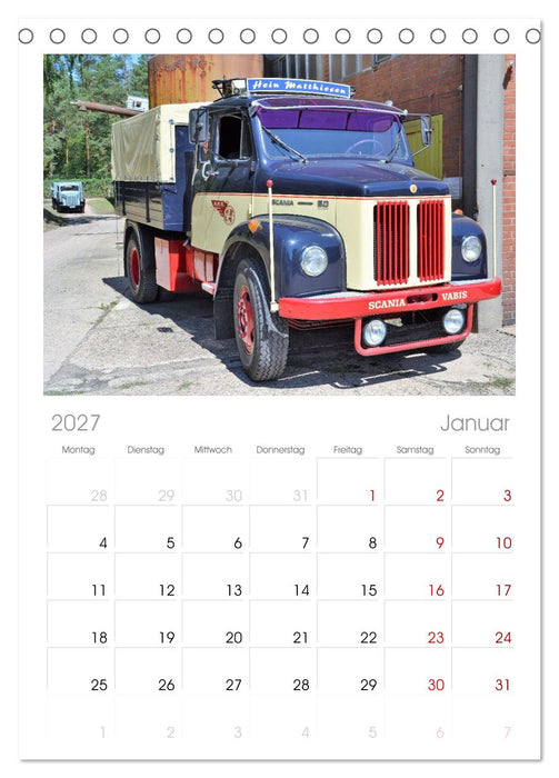 LKW - Oldtimer (CALVENDO Tischplaner A5H 2027)