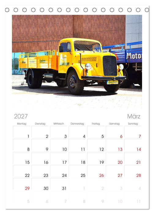 LKW - Oldtimer (CALVENDO Tischplaner A5H 2027)