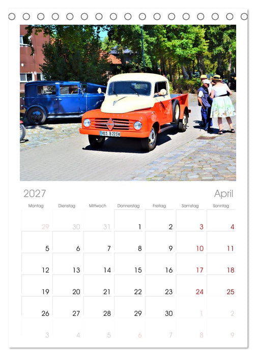 LKW - Oldtimer (CALVENDO Tischplaner A5H 2027)