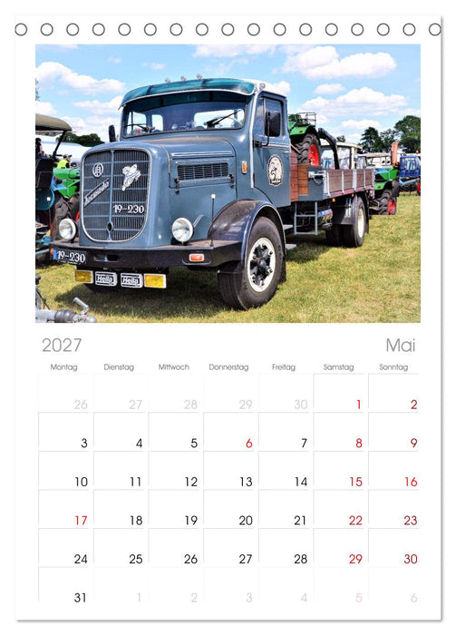 LKW - Oldtimer (CALVENDO Tischplaner A5H 2027)