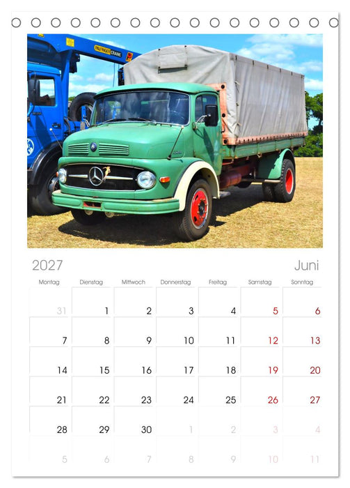 LKW - Oldtimer (CALVENDO Tischplaner A5H 2027)