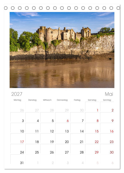 Großbritannien - Wales (CALVENDO Tischplaner A5H 2027)