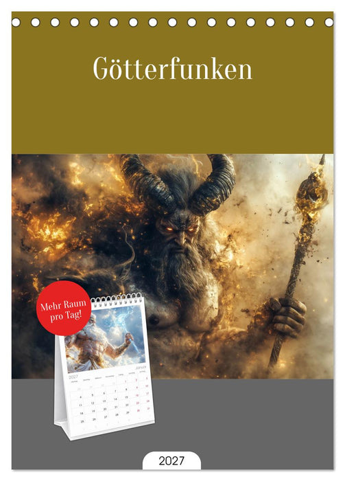 Götterfunken (CALVENDO Tischplaner A5H 2027)