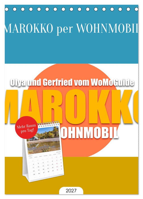 MAROKKO per WOHNMOBIL (CALVENDO Tischplaner A5H 2027)