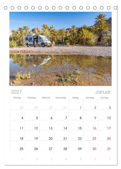 MAROKKO per WOHNMOBIL (CALVENDO Tischplaner A5H 2027)