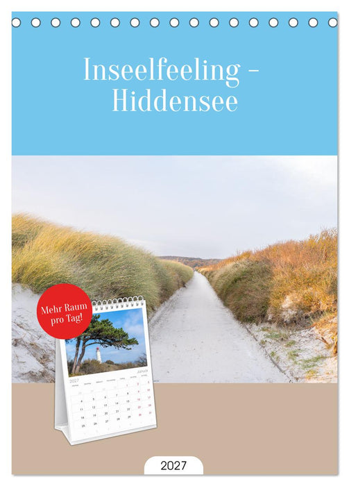 Inseelfeeling - Hiddensee (CALVENDO Tischplaner A5H 2027)