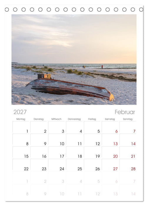 Inseelfeeling - Hiddensee (CALVENDO Tischplaner A5H 2027)