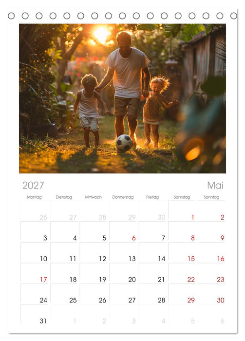 Fußball im Blut (CALVENDO Tischplaner A5H 2027)