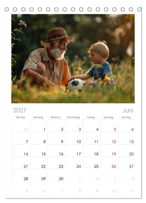 Fußball im Blut (CALVENDO Tischplaner A5H 2027)