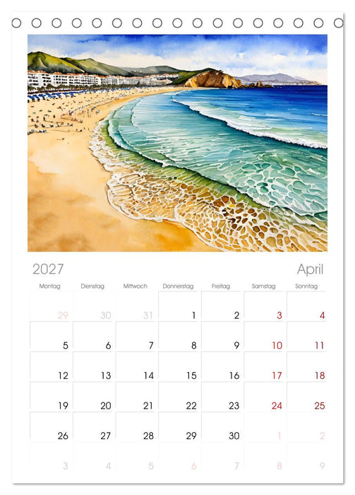 Faszination Spanien (CALVENDO Tischplaner A5H 2027)